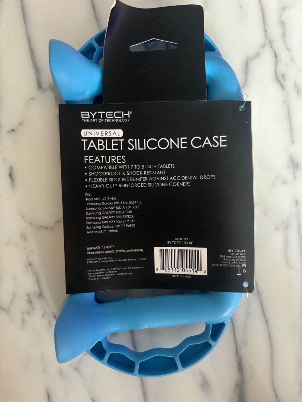 BYTECH Universal Tablet Silicone Case - Blue - Picture 3 of 4